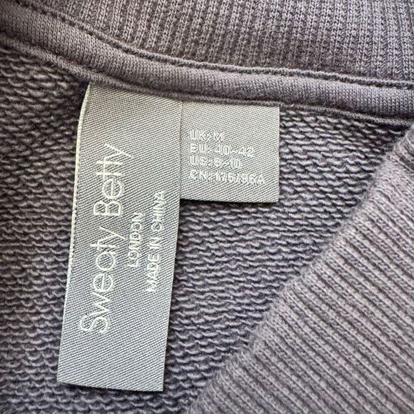 Sweaty Betty Urban Gray Organic Cotton One & Done Sweatshirt Dress Size 8-10 - Picture 3 of 5